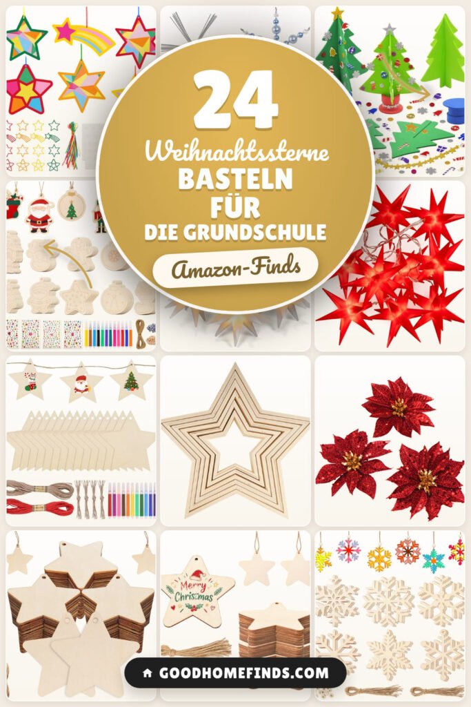 Weihnachtssterne basteln für die Grundschule: 24 Amazon-Finds