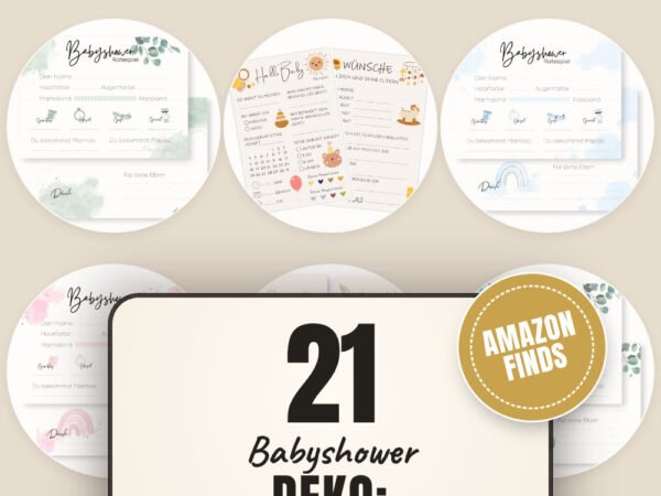 Babyshower Deko: die schönsten Ideen im Überblick: 21 Amazon-Finds