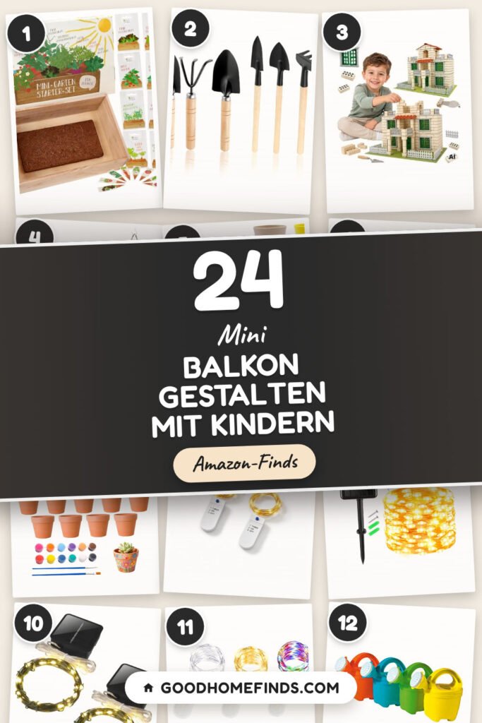 Mini Balkon gestalten mit Kindern: 24 Amazon-Finds