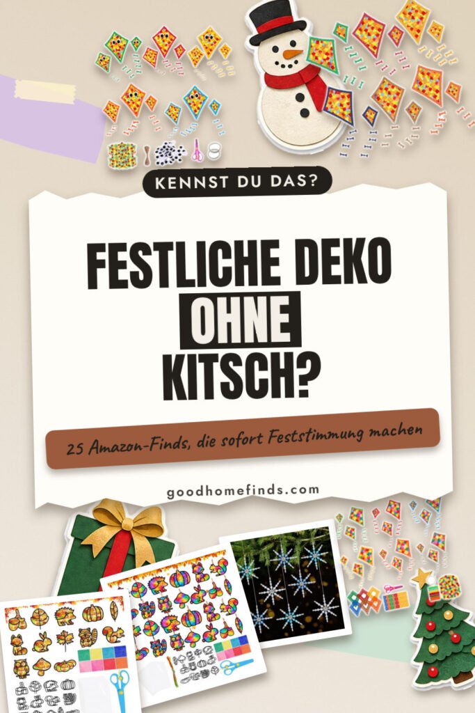 Weihnachtsdekoration Ideen Fenster mit Kindern basteln: 25 Amazon-Finds